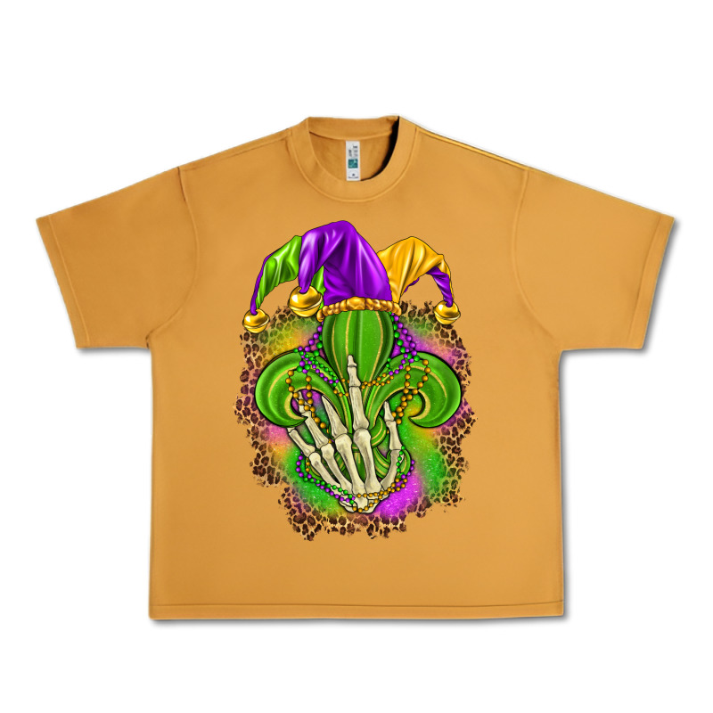 Mardi Gras With Skeleton Hand Urban Heavy Tee by HowdyJamesFarm | Teevron