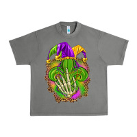 Tornado Mardi Gras with skeleton hand Urban Heavy Tee - HowdyJamesFarm