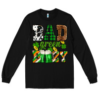 Black St. Patrick's Bad green boozy Long Sleeve Tee - OliviaCreatesArt