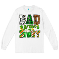 White St. Patrick's Bad green boozy Long Sleeve Tee - OliviaCreatesArt