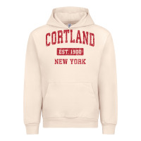 Sandshell Cortland New York NY Vintage Sports Design Red Design Sweat Urban Hoodie - longCreatives