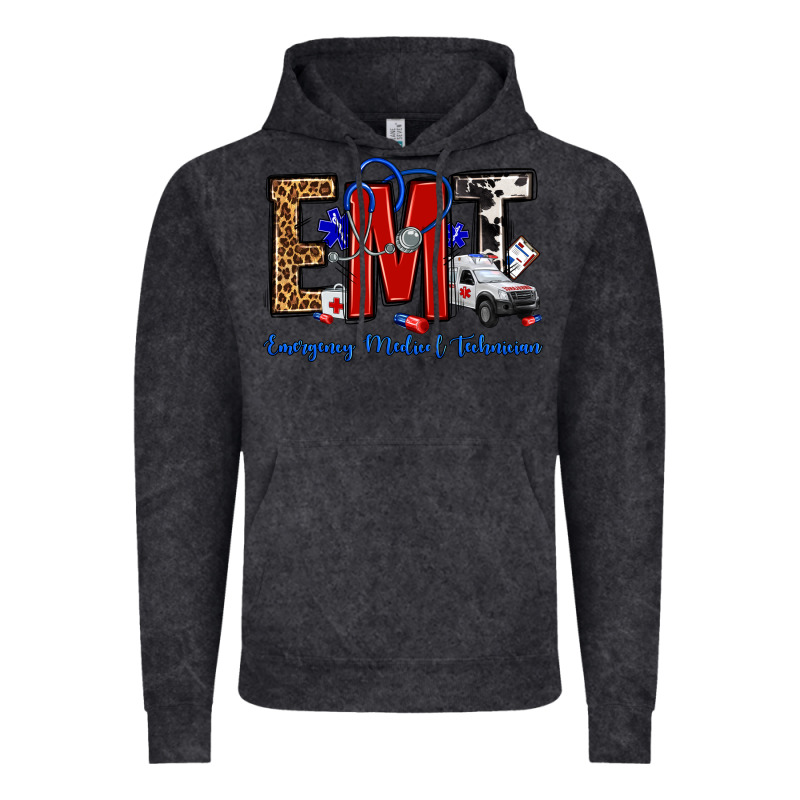 Emt Emergency Medical Technician Vintage Hoodie by OliviaCreatesArt | Teevron