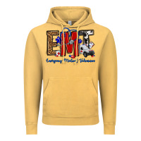 Vintage Mustard emt emergency medical technician Vintage Hoodie - OliviaCreatesArt