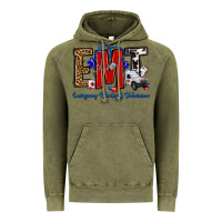 Vintage Olive emt emergency medical technician Vintage Hoodie - OliviaCreatesArt