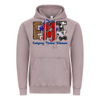 Vintage Zinc emt emergency medical technician Vintage Hoodie - OliviaCreatesArt