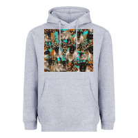Heather Grey Suffolk sheeps Heavyweight Hoodie - BarkalooDesign