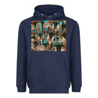 Navy Suffolk sheeps Heavyweight Hoodie - BarkalooDesign