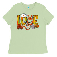 Matcha Thanksgiving love Nurse Ladies Tee - NancyCooperArtShop