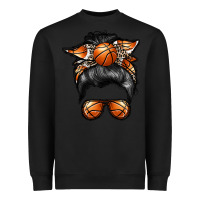 Black basketball mom Heavyweight Sweatshirt - RacoonDesign