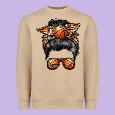 Basketball Mom Heavyweight Sweatshirt Designed By Racoondesign