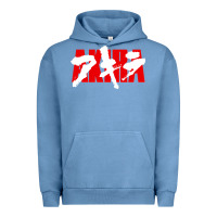Pigment Pebble Blue Akira Movie Classic Urban Hoodie - longCreatives