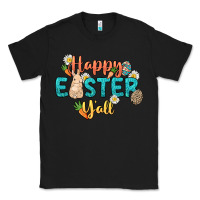 Black Happy Easter y'all Easter Day Classic Tee - HowdyJamesFarm