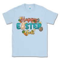 Dusty Blue Happy Easter y'all Easter Day Classic Tee - HowdyJamesFarm