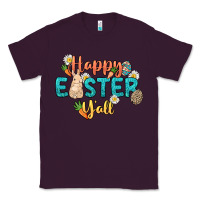 Plum Happy Easter y'all Easter Day Classic Tee - HowdyJamesFarm