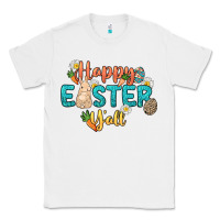 White Happy Easter y'all Easter Day Classic Tee - HowdyJamesFarm