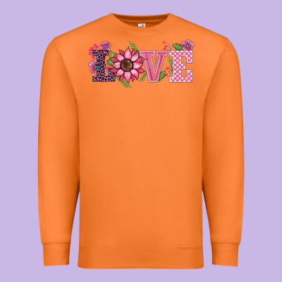 Walentine's Day Love Sunflower Premium Sweatshirt Designed By Barkaloodesign