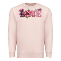 Pale Pink walentine's day love sunflower Premium Sweatshirt - BarkalooDesign