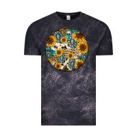 Cloud Black western pattern circle earrings Vintage Tee - Jasminsmagicworld