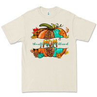 Bone thankful grateful blessed mom pumpkin Premium Tee - NancyCooperArtShop