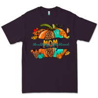 Plum thankful grateful blessed mom pumpkin Premium Tee - NancyCooperArtShop