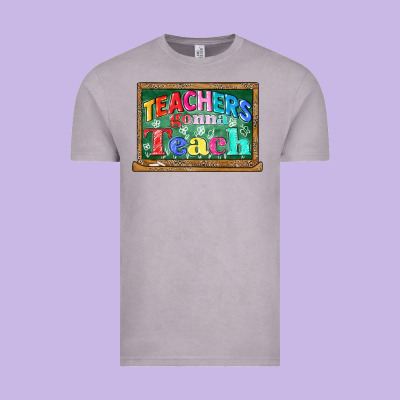 Teachers Gonna Teach Vintage Tee Designed By Cowgirlartshop