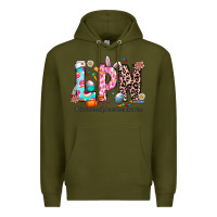 Army Green Easter Lpn Premium Hoodie - CowhideDigitalArt