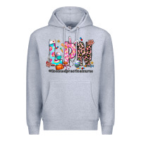 Heather Grey Easter Lpn Premium Hoodie - CowhideDigitalArt