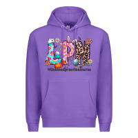 Purple Easter Lpn Premium Hoodie - CowhideDigitalArt