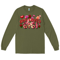 Army Green One loved Gigi Valentine's Day Long Sleeve Tee - FaDigitalArtStudio