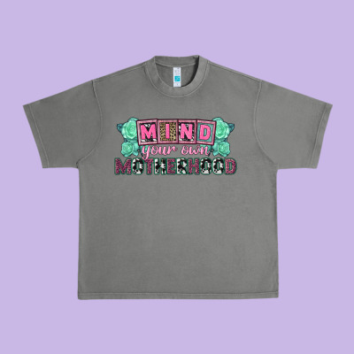 Mind Your Own Motherhood  Mother's Day Urban Heavy Tee Designed By Cowgirlartshop