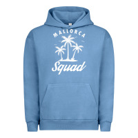 Pigment Pebble Blue Mallorca Squad Beach Summer Surfing Swimming Travel Vacation Urban Hoodie - longCreatives