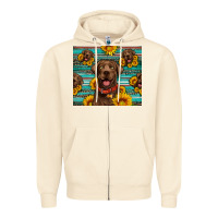 Sandshell Chocolate Labrador with sunflowers western Zipper Hoodie - Artiststas