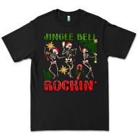 Black Jingle bell rockin' Premium Tee - NancyCooperArtShop