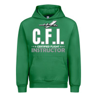 Emerald CFI CFI Certified Flight Pilot Gift CFI Flying Instructor Urban Hoodie - longCreatives