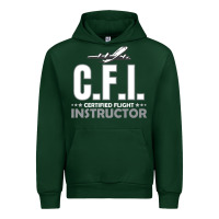 Forest Green CFI CFI Certified Flight Pilot Gift CFI Flying Instructor Urban Hoodie - longCreatives