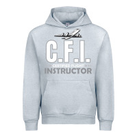 Heather Grey CFI CFI Certified Flight Pilot Gift CFI Flying Instructor Urban Hoodie - longCreatives