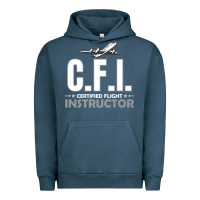 Pigment Midnight Navy CFI CFI Certified Flight Pilot Gift CFI Flying Instructor Urban Hoodie - longCreatives