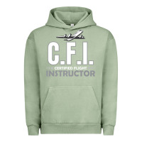 Pigment Oil Green CFI CFI Certified Flight Pilot Gift CFI Flying Instructor Urban Hoodie - longCreatives