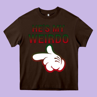 He's My Weirdo Galaxy Heavy Core Tee Designed By Bettercallsaul
