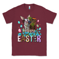 Burgundy Happy Easter Heifers Easter Day Classic Tee - HowdyJamesFarm