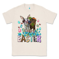 Natural Happy Easter Heifers Easter Day Classic Tee - HowdyJamesFarm