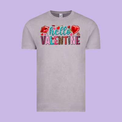 Hello Valentine Vintage Tee Designed By Howdyjamesfarm