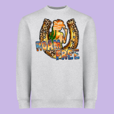 Cowgirl Horseshoe Heavyweight Sweatshirt Designed By Racoondesign