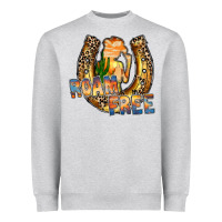 Heather Grey cowgirl horseshoe Heavyweight Sweatshirt - RacoonDesign