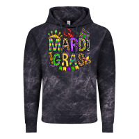 Cloud Black mardi gras olivia Vintage Hoodie - OliviaCreatesArt