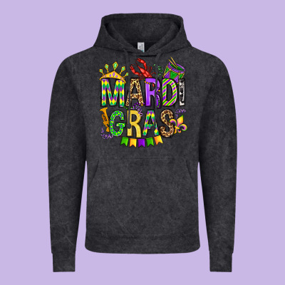 Mardi Gras Olivia Vintage Hoodie Designed By Oliviacreatesart
