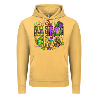 Vintage Mustard mardi gras olivia Vintage Hoodie - OliviaCreatesArt