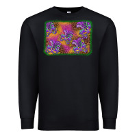 Black mardi gras mask background Premium Sweatshirt - BarkalooDesign
