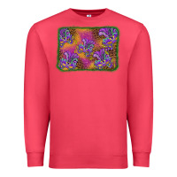 Cardinal mardi gras mask background Premium Sweatshirt - BarkalooDesign