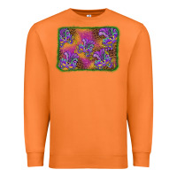 Carrot mardi gras mask background Premium Sweatshirt - BarkalooDesign